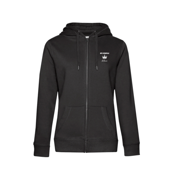 St Pauli deluxe | Zipper Hoodie Women mit kleinem Brustlogo