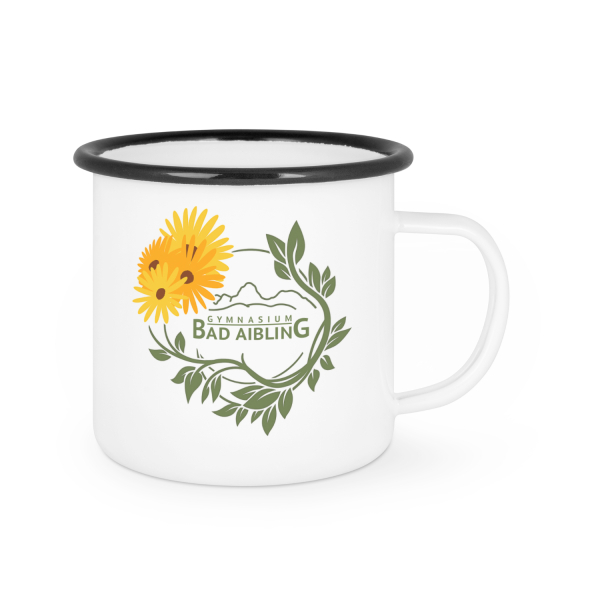 GBA Sunflower Logo | Emaille-Tasse