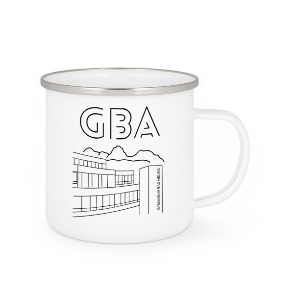 GBA Schulhaus Logo | Emaille-Tasse