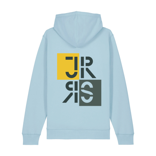 JR RS original Schullogo Rückenprint | Bio Hoodie unisex