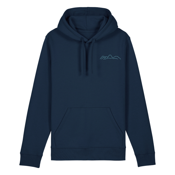 Gymnasium Bad Aibling Bergkette 50 Jahre Logo | Bio Hoodie unisex