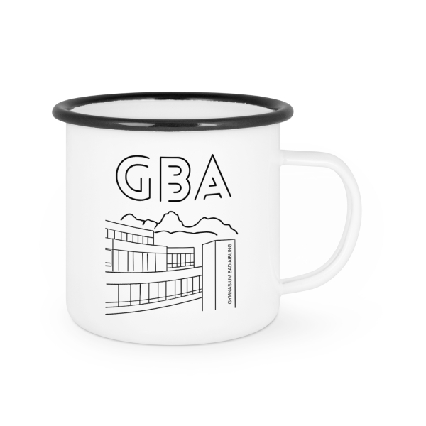 GBA Schulhaus Logo | Emaille-Tasse