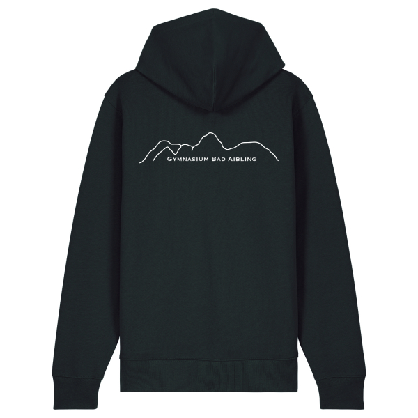 GBA - Bergkette Logo | Bio Zipper-Hoodie unisex