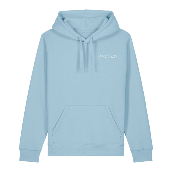 Gymnasium Bad Aibling Bergkette 50 Jahre Logo | Bio Hoodie unisex
