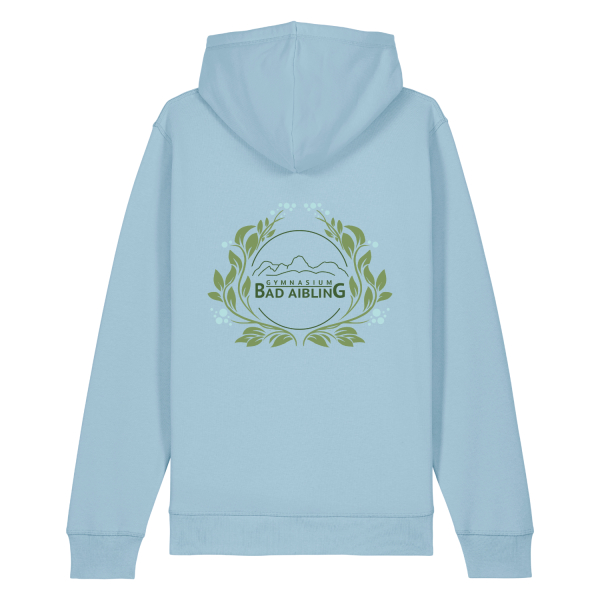 GBA blaue Blume Logo | Bio Hoodie unisex