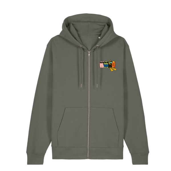 KaRo Sommer Logo | Bio Zipper-Hoodie unisex