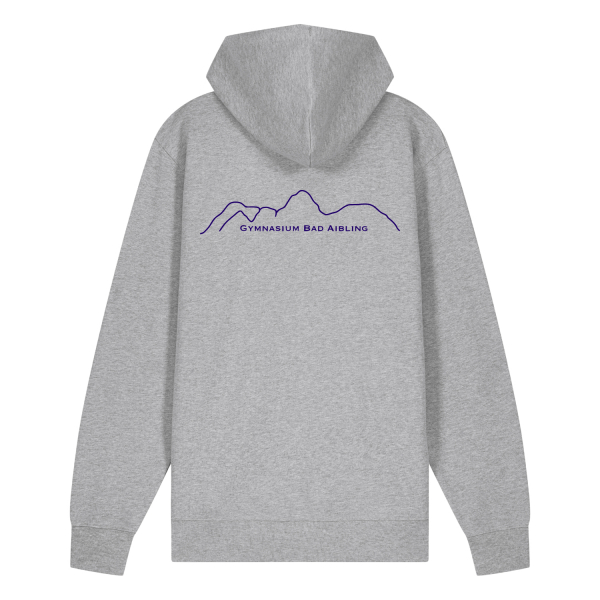 GBA - Bergkette Logo | Bio Zipper-Hoodie unisex