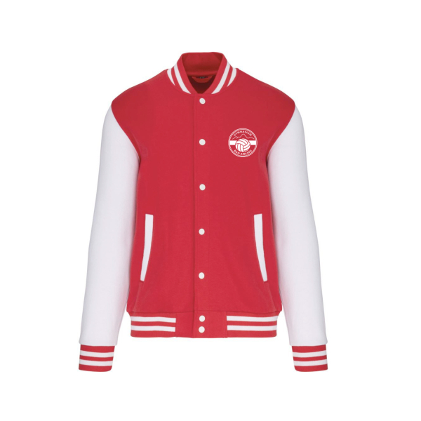 Gymnasium Bad Aibling College Jacke – Sonderkollektion Bewegte Schule – red-white front