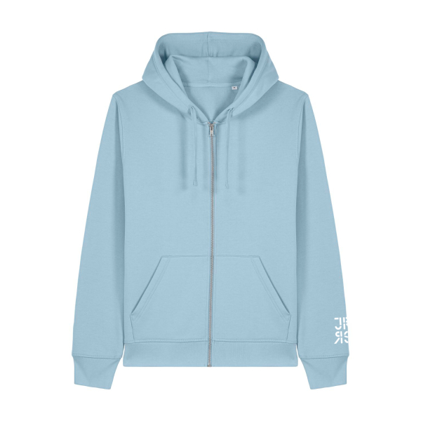 JR RS Schullogo Ärmelprint | Bio Zipper Hoodie unisex