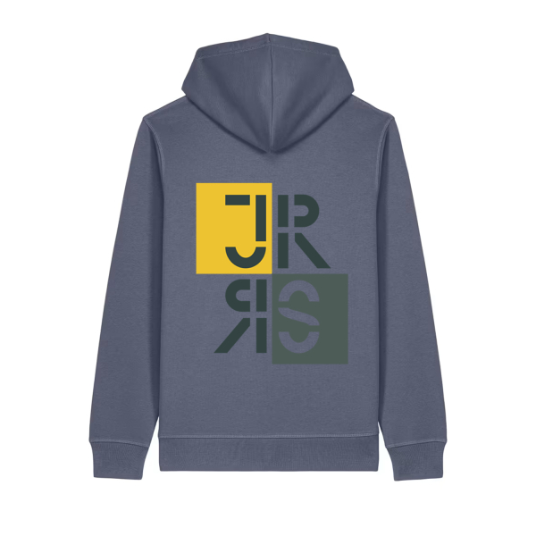 JR RS original Schullogo Rückenprint | Bio Hoodie unisex